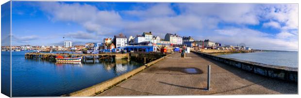 Bridlington Seafront Panoramic Canvas Print by Tim Hill