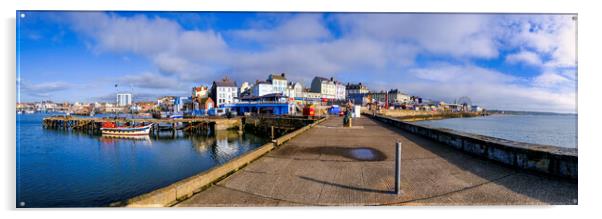 Bridlington Seafront Panoramic Acrylic by Tim Hill