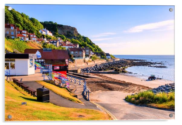 Serenity of Runswick Bay Acrylic by Tim Hill