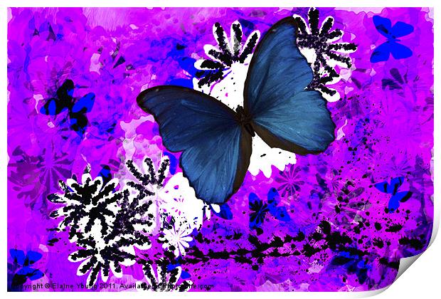 Butterfly Abstract Art Print by Elaine Young