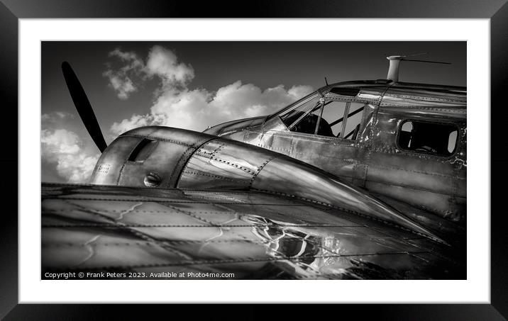 beechcraft Framed Mounted Print by Frank Peters