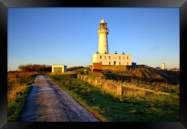 Flamborough Lighthouse Framed Print by Steve Smith