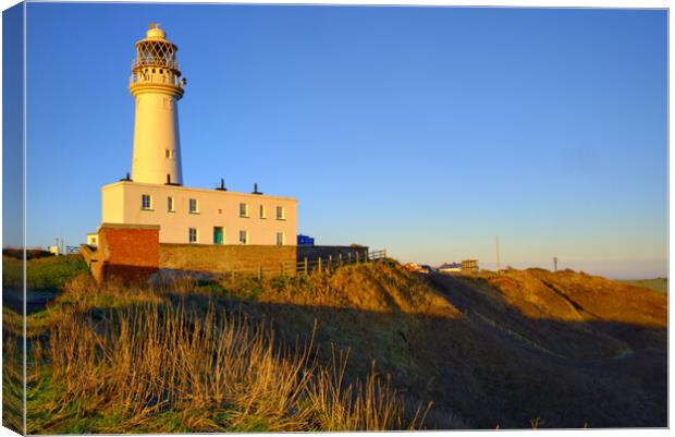 Flamborough Lighthouse Canvas Print by Steve Smith