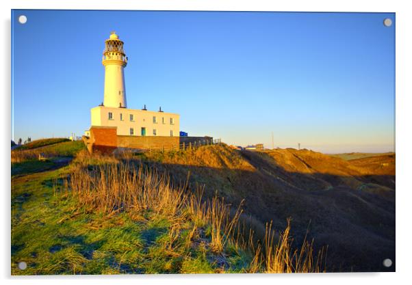 Flamborough Lighthouse Acrylic by Steve Smith