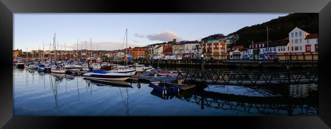 Scarborough South Bay Panoramic Framed Print by Steve Smith