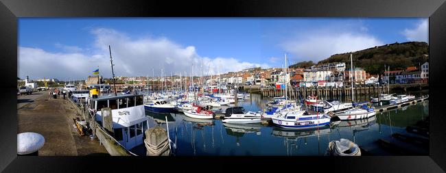 Scarborough South Bay Panoramic Framed Print by Steve Smith