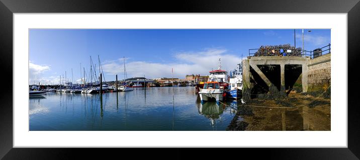 Serenity at Scarborough Marina Framed Mounted Print by Steve Smith