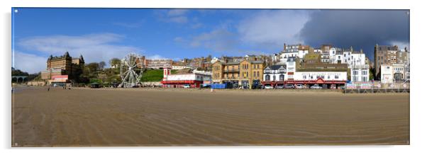 Scarborough South Bay Panoramic Acrylic by Steve Smith