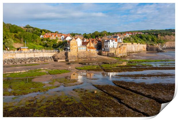 Robin Hoods Bay North Yorkshire Print by Steve Smith