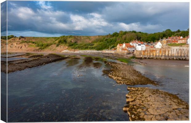 Breathtaking Aerial View of Robin Hoods Bay Canvas Print by Steve Smith