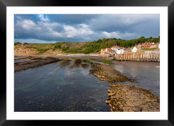Breathtaking Aerial View of Robin Hoods Bay Framed Mounted Print by Steve Smith
