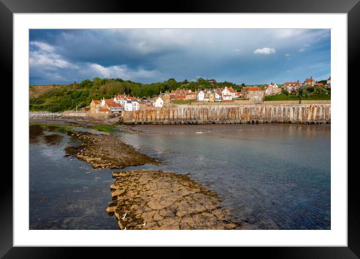 Robin Hoods Bay North Yorkshire Framed Mounted Print by Steve Smith