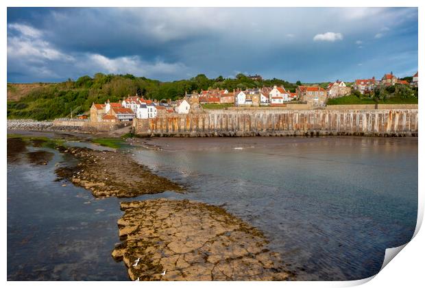 Robin Hoods Bay North Yorkshire Print by Steve Smith