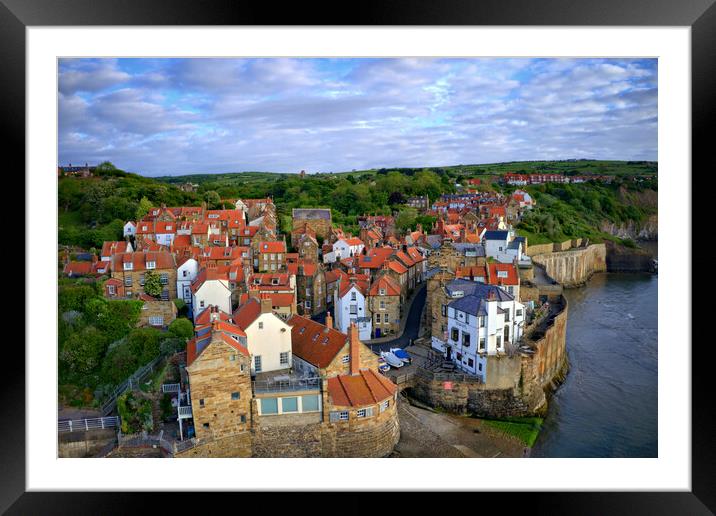 Robin Hoods Bay North Yorkshire Framed Mounted Print by Steve Smith