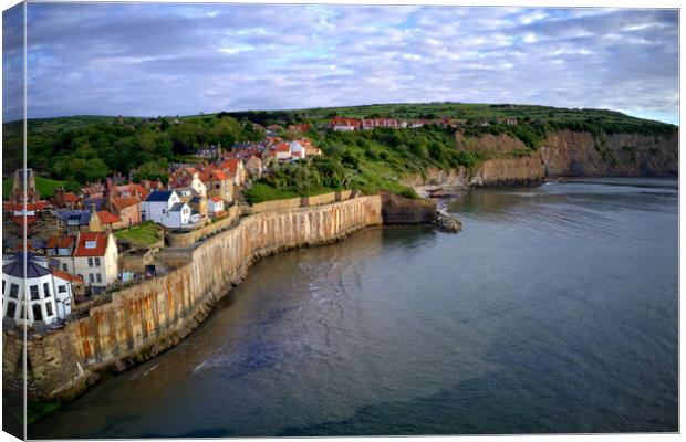 Robin Hoods Bay North Yorkshire Canvas Print by Steve Smith