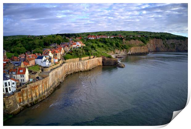 Robin Hoods Bay North Yorkshire Print by Steve Smith