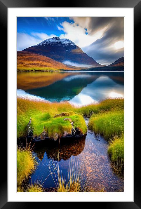 Snowy Serenity Framed Mounted Print by Roger Mechan