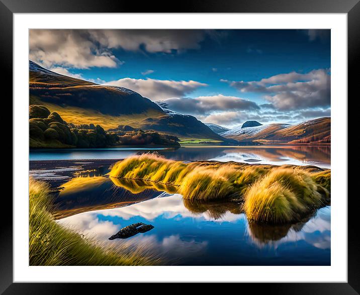Reflection of Nature Framed Mounted Print by Roger Mechan