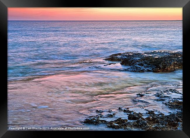Cyprus Sunset Framed Print by Carl Shellis
