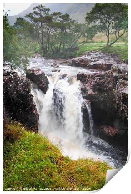 Nevis River Waterfall Print by Gilbert Hurree