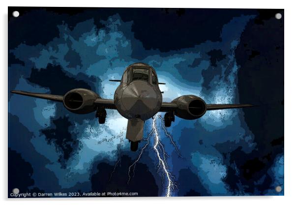 Gloster Meteor F8 Prone Position Acrylic by Darren Wilkes