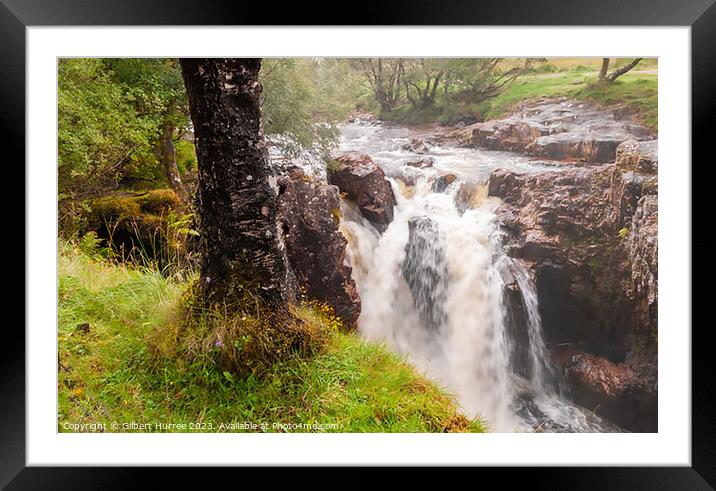 Nevis River Waterfall Framed Mounted Print by Gilbert Hurree