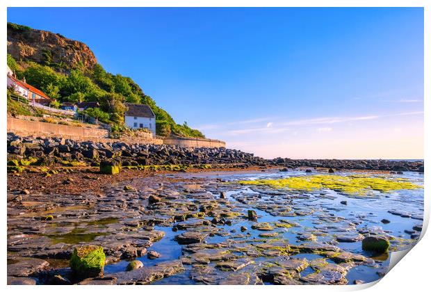 Runswick Bay at Low Tide Print by Tim Hill