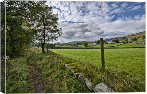 Reeth To Healaugh Canvas Print by Steve Smith