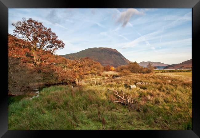Views To Crummock Water Framed Print by Steve Smith