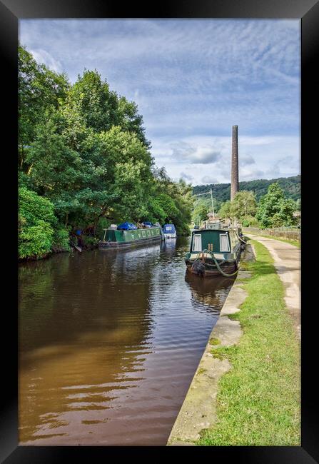 A Peaceful Journey along the Leeds to Rochdale Can Framed Print by Steve Smith