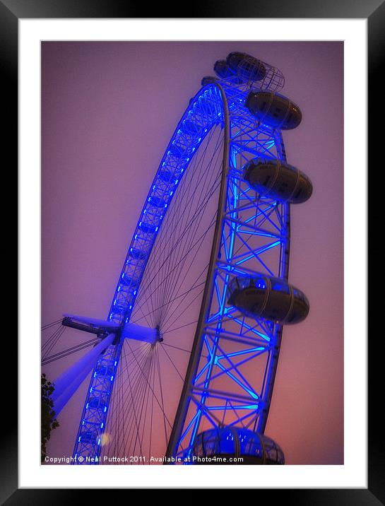 London Eye Framed Mounted Print by Neal P