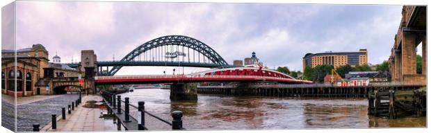 Newcastle Quayside Panoramic Canvas Print by Tim Hill