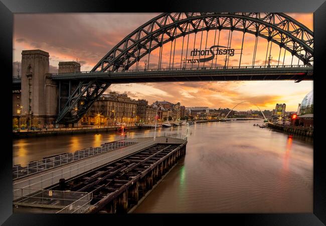 Newcastle Quayside Framed Print by Tim Hill