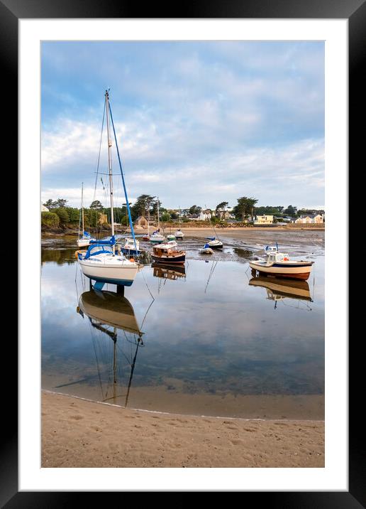 Abersoch Harbour Scene Framed Mounted Print by Tim Hill