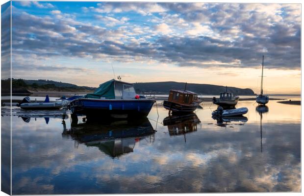 A Serene Sunrise in Abersoch Canvas Print by Tim Hill