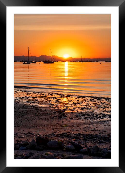 Beach Sunrise Abersoch Framed Mounted Print by Tim Hill