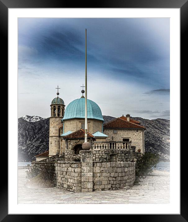 Our Lady Of The Rocks. Framed Mounted Print by John Godfrey Photography
