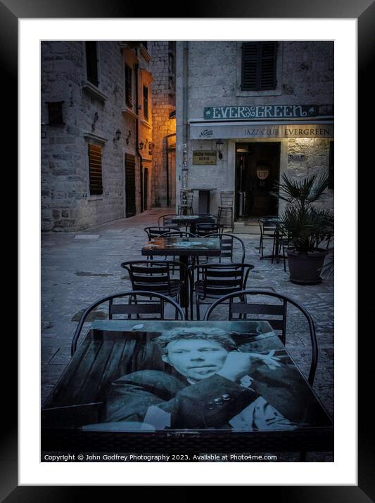 Tom Waits Table. Framed Mounted Print by John Godfrey Photography