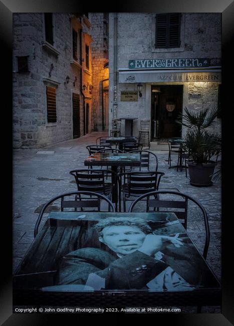 Tom Waits Table. Framed Print by John Godfrey Photography