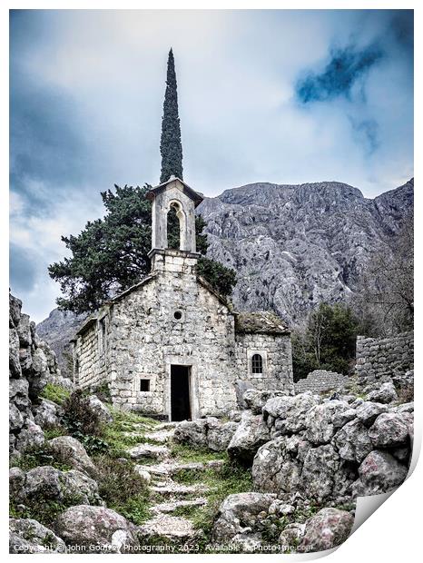 St George Church, Kotor. Print by John Godfrey Photography