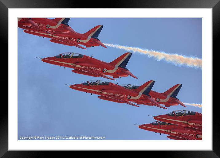 The Red Arrows Framed Mounted Print by Rory Trappe