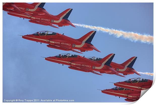 The Red Arrows Print by Rory Trappe