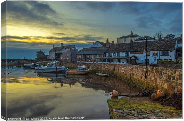 Serenity at Cockwood Harbour Canvas Print by Ian Stone