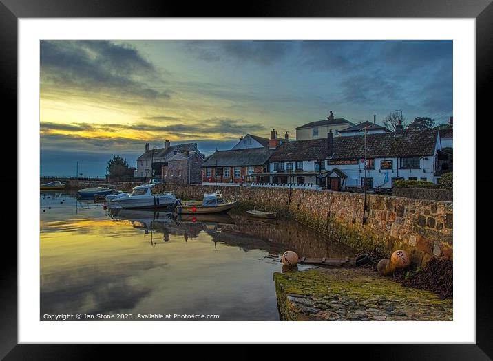 Serenity at Cockwood Harbour Framed Mounted Print by Ian Stone