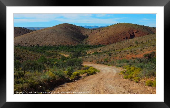 Long, winding road Framed Mounted Print by Adrian Turnbull-Kemp
