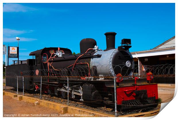 NG15 class steam locomotive Print by Adrian Turnbull-Kemp