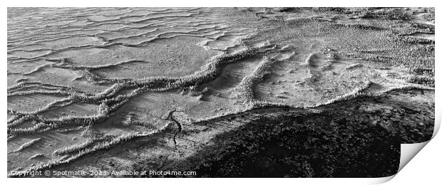 Aerial Panorama view of McClelland lake Wilderness Alberta  Print by Spotmatik 