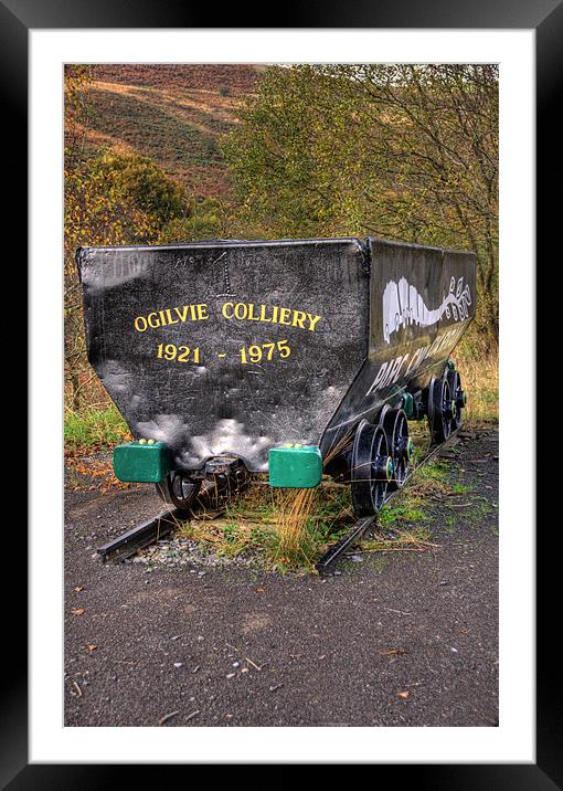 Parc Cwm Darran Coal Trucks Framed Mounted Print by Steve Purnell