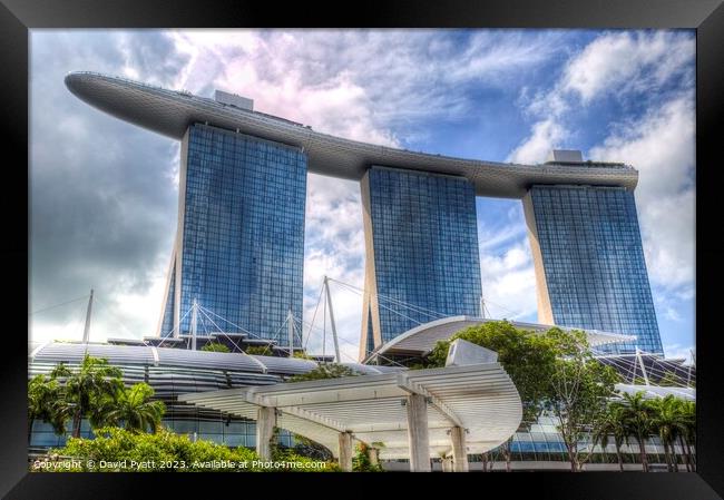 Marina Bay Sands Hotel Singapore Framed Print by David Pyatt