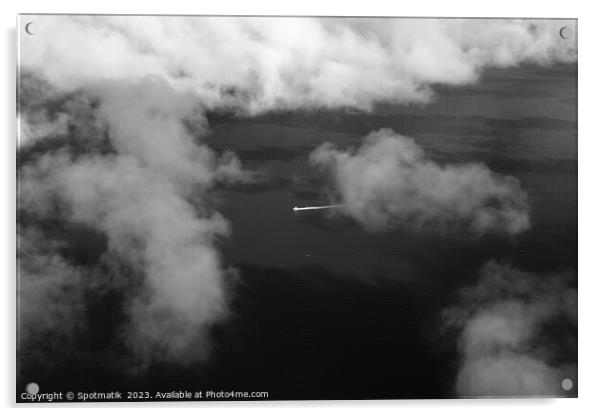 Aerial Australian Great Barrier Reef Queensland South Pacific  Acrylic by Spotmatik 